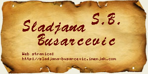 Slađana Busarčević vizit kartica